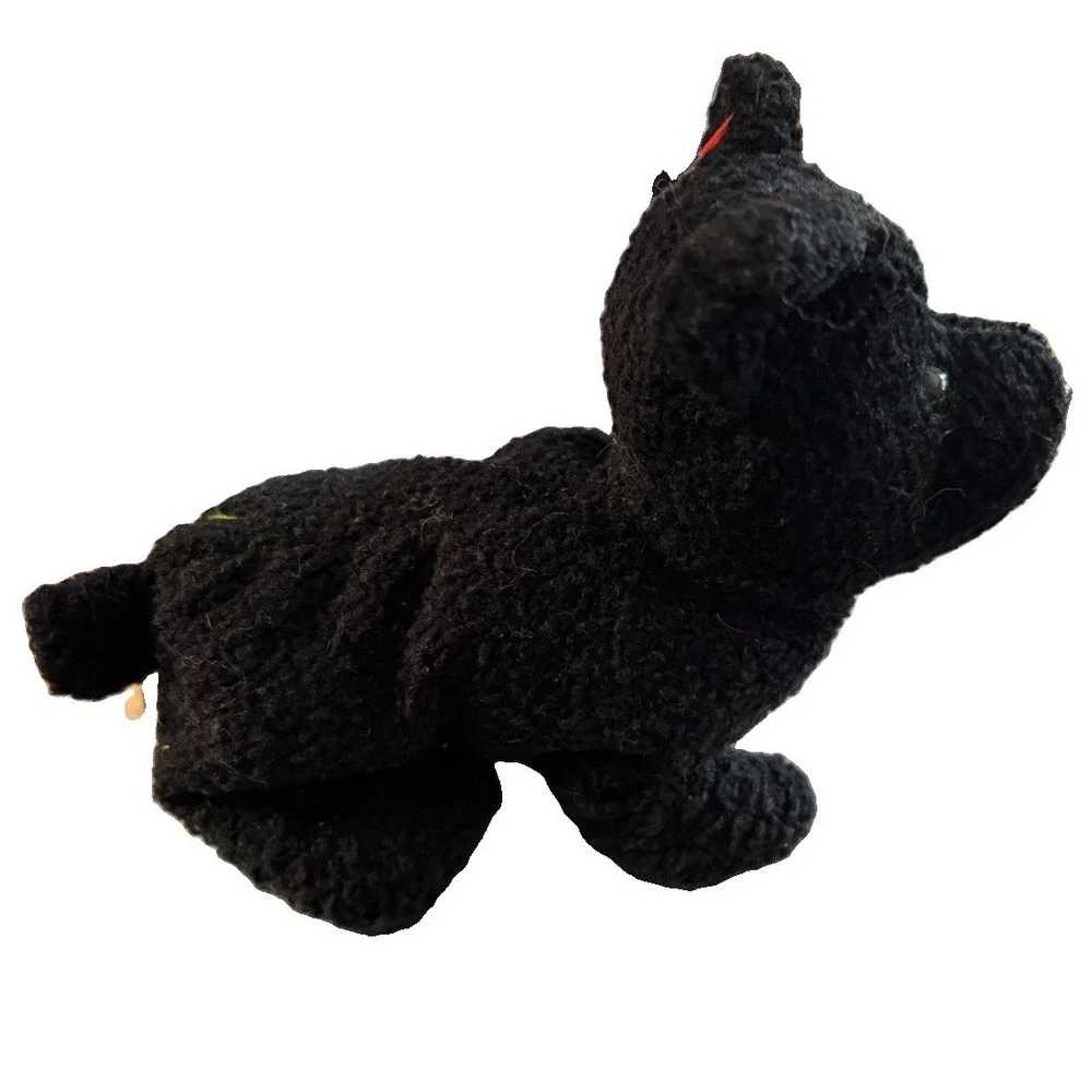 TY Beanie Baby Scottie Black Scottish Terrier Dog 1996 Style 4102 Retired w/ Tag